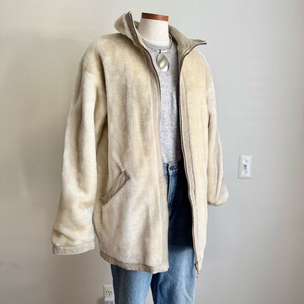 Reversible Suede + Faux Fur Jacket